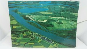 Vintage Postcard Holland Biesbosch Aerial View 1992