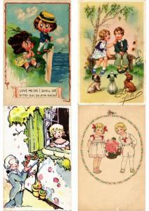 CHILDREN ENFANTS MOSTLY ARTIST SIGNED ILLUSTRATEUR 100 CPA (PART 22.)