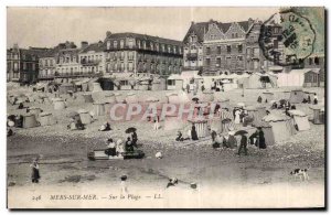 Old Postcard Mers Seas on the Beach