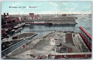 Postcard - The Port (Harbour) - Montreal, Canada