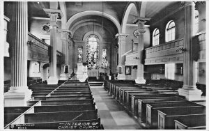 PHILADELPHIA PA~INTERIOR OF CHRIST CHURCH~1920-30s REAL PHOTO POSTCARD