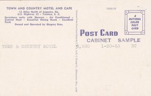 South Carolina Trenton Town & Country Motel U S Highway 25 sk766