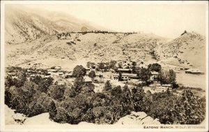 Wolf WY Eatons' Ranch 1923 Used Real Photo Postcard