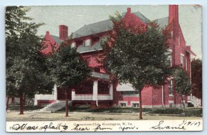 HUNTINGTON, WV West Virginia ~ Fraternal GUYANDOTTE CLUB 1907  Postcard