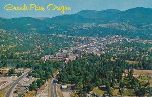 Aerial View of Grants Pass, Oregon - Highways US 99 and US 199
