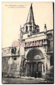 Old Postcard Tarascon sur Rhone The bell tower of St. Martha