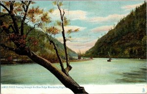 Tucks 2080 James River Blue Ridge Mountains VA Landmarks Vintage Postcard G64