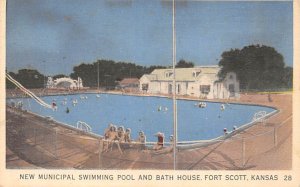 New municipal swimming pool and bathhouse Fort Scott Kansas  