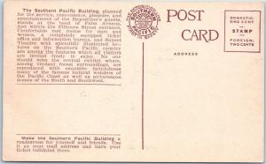 SAN FRANCISCO, CA California   PPIE SOUTHERN PACIFIC RR Building 1915  Postcard