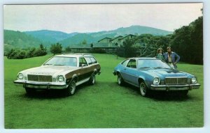 Car Advertising 1975 MERCURY BOBCAT VILLAGER & RUNABOUT Automobile Postcard