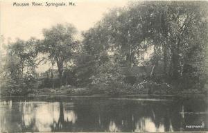 C-1910 Springvale Missouri Mousam River Rotograph postcard 7188