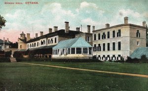 Vintage Postcard Rideau Hall Government Office Building Ottawa Ontario Canada