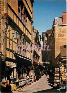 Modern Postcard Mont Saint Michel the high street