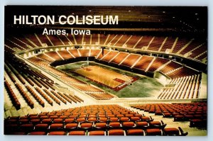 Ames Iowa IA Postcard Hilton Coliseum Stadium Interior Scene Vintage Unposted