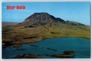 1960 Sturgis South Dakota Postcard Bear Butte Volcanic Formation Wagon Trains