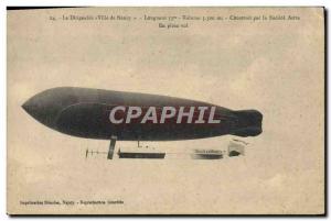 Old Postcard Jet Aviation Zeppelin Airship City of Nancy