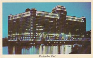 Illinois Chicago Merchandise Mart At Dusk