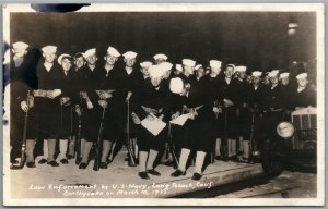 LONG BEACH CA EARTHQUAKE US NAVY ANTIQUE REAL PHOTO POSTCARD RPPC