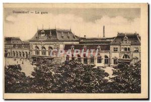 Old Postcard Dusseldorf Train