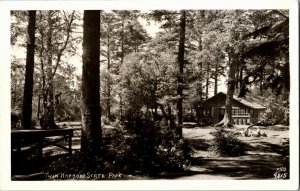 RPPC Cabin in Twin Harbor State Park WA Vintage Postcard X08