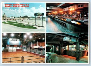 1960 Fort Worth Texas TX Vintage Postcard Billy Bob's Honky Tonk Multi View Room