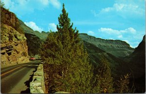 Vtg Going-to-the-Sun Road Glacier National Park Montana MT Unused Postcard