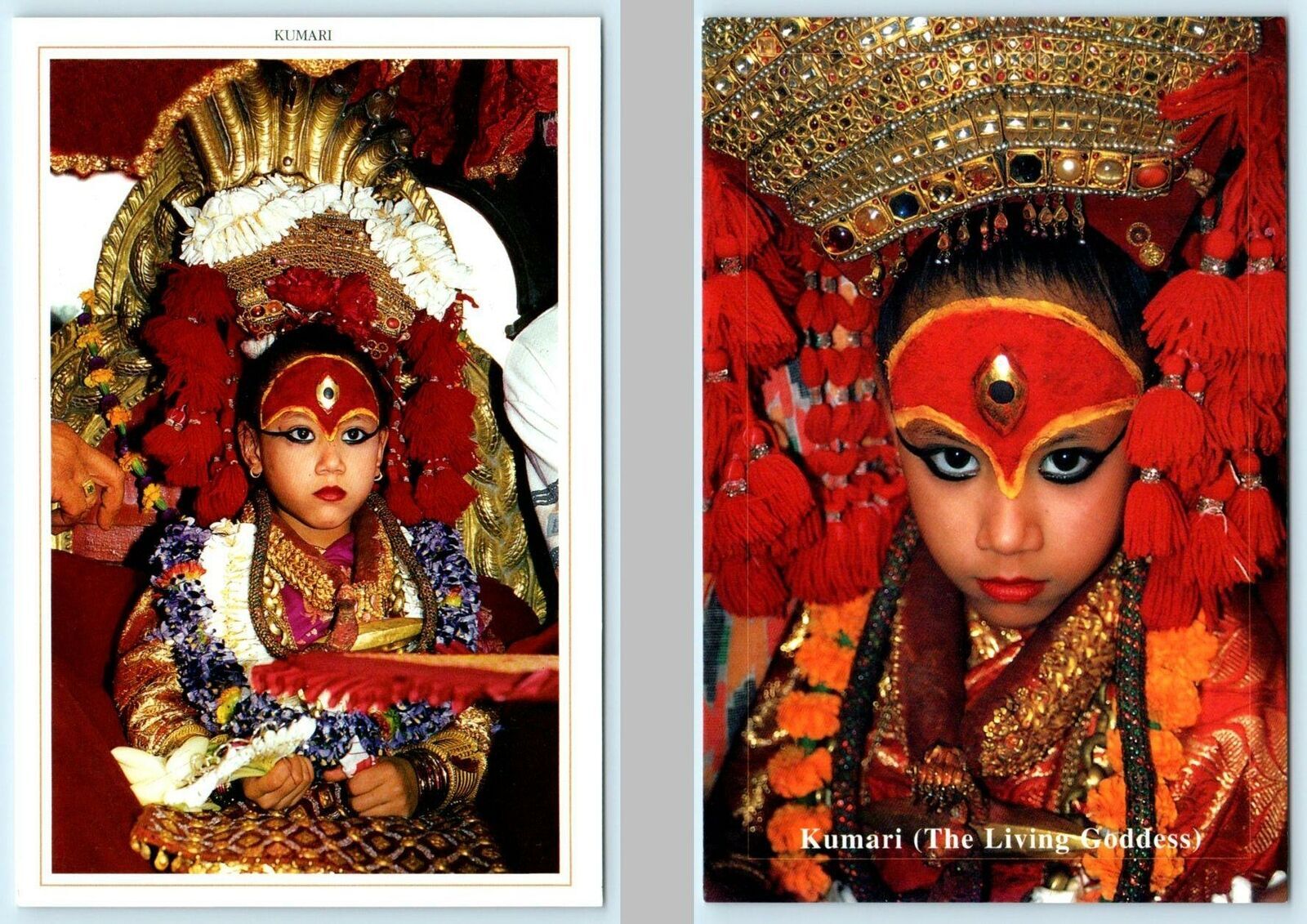 Nepal's Living Goddess Kumari Postcard 