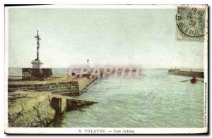 Old Postcard PALAVAS jetties