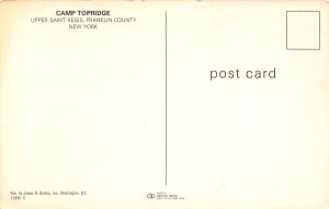 Camp Topridge Upper Saint Regis New York postcard