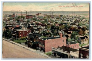 1909 Bird's Eye View Kansas City Kansas KS Houses Buildings Antique Postcard