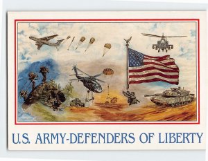 Postcard US Army Defenders of Liberty