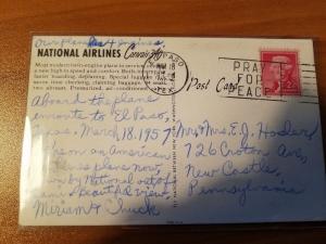 1950s National Airlines Convair-340 Jet Postcard