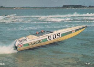 Macho ABO Powerboat Faberge Company Glass Fibre 1970s Postcard