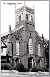 Cadiz Ohio 1940s Postcard First Presbyterian Church