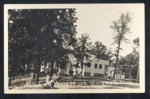 RPPC LAKE OZARK MISSOURI HOLIDAY HOUSE AT BAGNELL DAM REAL PHOTO POSTCARD