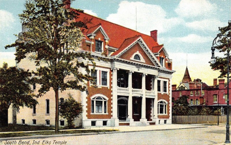 Postcard Elk's Temple in South Bend, Indiana~126504