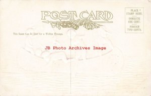 3 Postcards, H.M. Pollock, Native American Indians, Cupid on Warpath, Canoeing