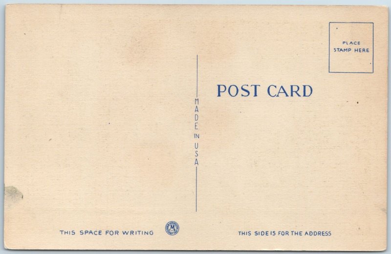 c1940s Louisville, KY Iriquois Park Outlook Point Coufield Shook Linen Card A203