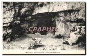 Old Postcard Dauphine Sassenage L & # 39Entree Des Grottes