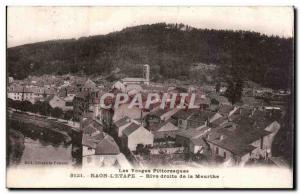 Old Postcard Raon l stage right bank of the Meurthe