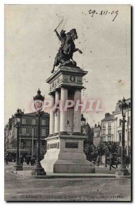 Old Postcard Clermont Ferrand Statue of Vercingetorix