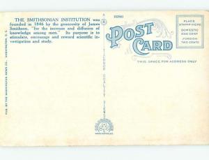 Unused W-Border SMITHSONIAN MUSEUM SCENE Washington DC hr0713