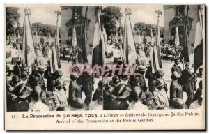 Old Postcard From A Procession Lisieux Arrival Cortege From the Public Garden...