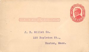 JB Millet Co Boston, MA, USA Advertising Unused 