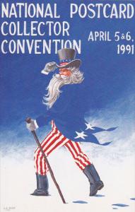 National Postcard Collector Convention 5 and 6 April 1991 Uncle Sam Fades Away