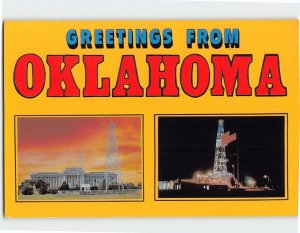 Postcard Greetings From Oklahoma USA