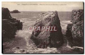 Old Postcard Presqu'ile de Quiberon 39ile In Corridors of Port Bara Pleine Mer