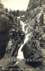 Real Photo Seven Falls - Colorado Springs , Colorado CO