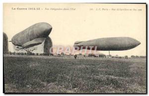 Old Postcard Jet Aviation Zeppelin Airship