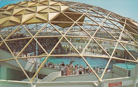 The Golden Dome Of The Aquatartam On The Gulf Of Mexico At Saint Petersburg B...